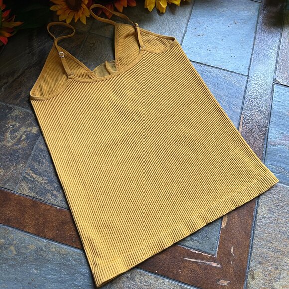 Free People “Intimately” Camisole Top in Gold/Mustard - Picture 5 of 9